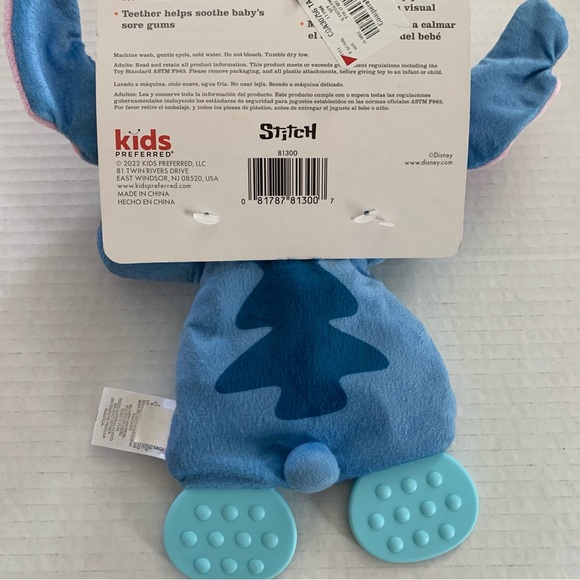 Disney Baby Stitch Teether Blanky & Blue RaZberry Teether - Picture 12 of 15